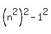 %28n%5E2%29%5E2+-+1%5E2
