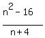 %28n%5E2-16%29%2F%28n%2B4%29
