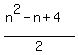 %28n%5E2-n%2B4%29%2F2