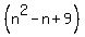 %28n%5E2-n%2B9%29
