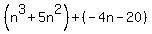 %28n%5E3%2B5n%5E2%29%2B%28-4n-20%29