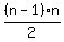 %28n-1%29%2An%2F2