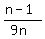 %28n-1%29%2F%289n%29