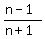 %28n-1%29%2F%28n%2B1%29
