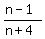 %28n-1%29%2F%28n%2B4%29