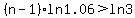 %28n-1%29ln1.06%3Eln3