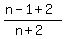%28n-1%2B2%29%2F%28n%2B2%29