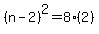 %28n-2%29%5E2=8%282%29