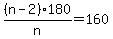 %28n-2%29180%2Fn=160