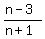 %28n-3%29%2F%28n%2B1%29