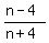 %28n-4%29%2F%28n%2B4%29
