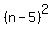 %28n-5%29%5E2