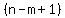%28n-m%2B1%29