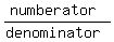 %28numberator%29%2F%28denominator%29