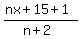 %28nx%2B15%2B1%29%2F%28n%2B2%29