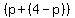 %28p%2B%284-p%29%29