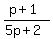 %28p%2B1%29%2F%285p%2B2%29