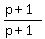 %28p%2B1%29%2F%28p%2B1%29