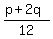 %28p%2B2q%29%2F12