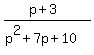%28p%2B3%29%2F%28p%5E2%2B7p%2B10%29