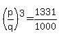 %28p%2Fq%29%5E3+=+1331%2F1000