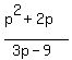 %28p%5E2%2B2p%29%2F%283p-9%29