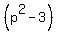 %28p%5E2+-+3%29