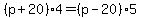 \"%28p+%2B+20%29%2A4+=+%28p+-+20%29%2A5\"