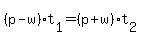 %28p+-+w%29%2At%5B1%5D+=+%28p+%2B+w%29%2At%5B2%5D
