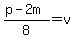 %28p-2m%29%2F8=v