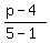 %28p-4%29%2F%285-1%29