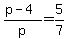%28p-4%29%2Fp=5%2F7