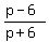%28p-6%29%2F%28p%2B6%29