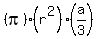 %28pi%29%28r%5E2%29%28a%2F3%29