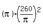 %28pi%29%2A%28260%2Fpi%29%5E2