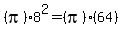 %28pi%298%5E2=%28pi%29%2864%29