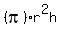 %28pi%29r%5E2h