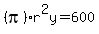 %28pi%29r%5E2y+=+600