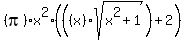 %28pi%29x%5E2%28%28%28x%29sqrt%28x%5E2%2B1%29%29%2B2%29