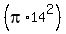 %28pi%2A14%5E2%29