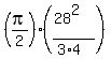 %28pi%2F2%29%2A%28%2828%5E2%29%2F%283%2A4%29%29