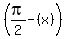 %28pi%2F2-%28x%29%29