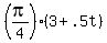%28pi%2F4%29%2A%283%2B.5t%29