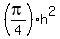 %28pi%2F4%29%2Ah%5E2