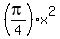 %28pi%2F4%29%2Ax%5E2