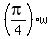 %28pi%2F4%29w
