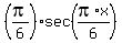 %28pi%2F6%29%2Asec%28pi%2Ax%2F6%29