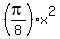 %28pi%2F8%29%2Ax%5E2