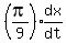 %28pi%2F9%29expr%28dx%2Fdt%29
