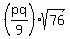 %28pq%2F9%29sqrt%2876%29